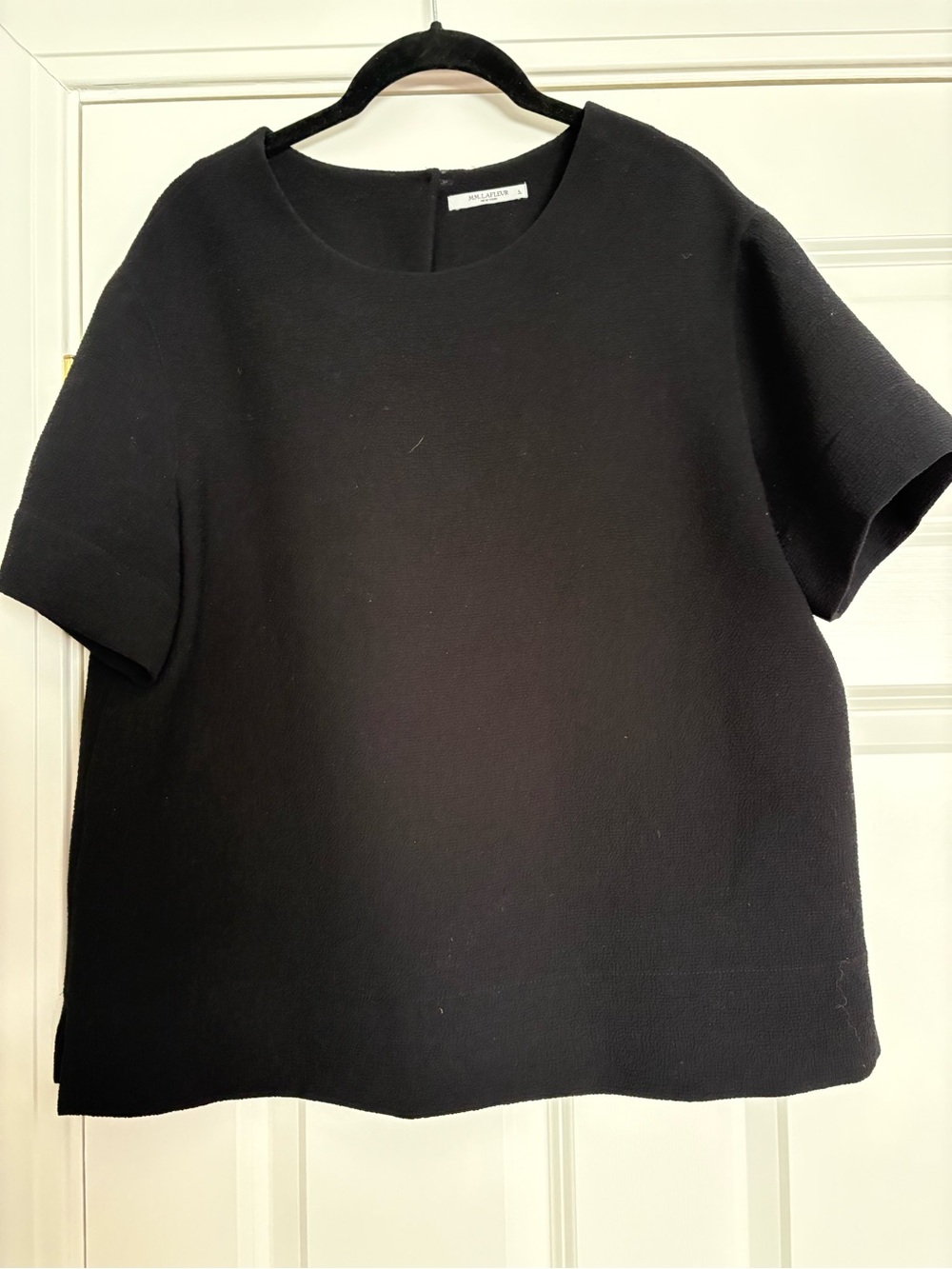 MM Lafleur Black Short-Sleeve Top